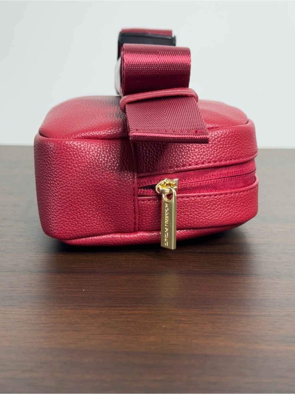 Modern Picnic Red Vegan Leather Belt Bag / Fanny Pack - Picture 5 of 14